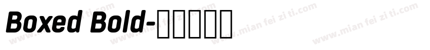 Boxed Bold字体转换